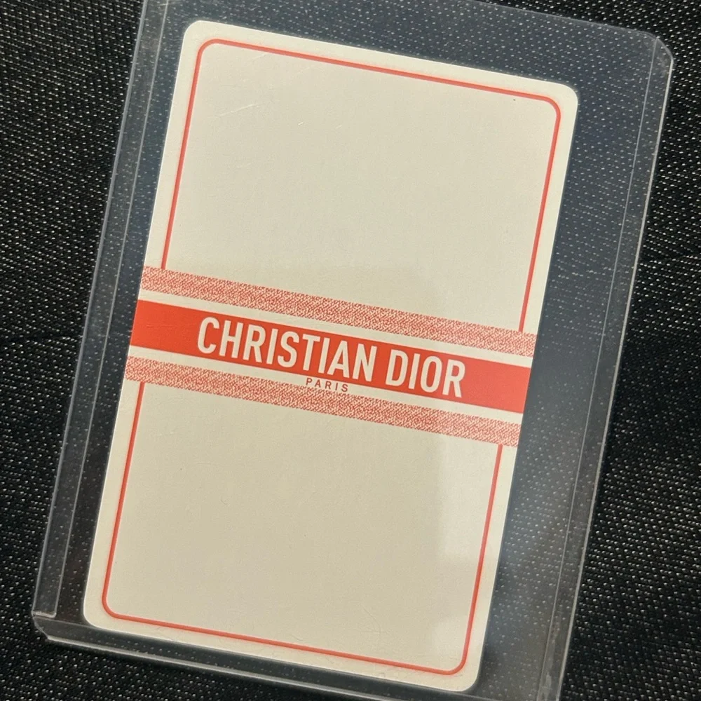 Dior Red Heart Six Playing Card - Picture 2 of 2